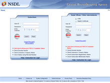 Tablet Screenshot of cra-nsdl.com